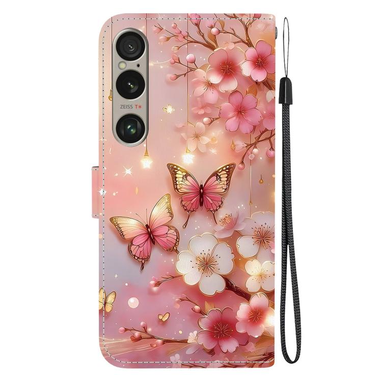 For Sony Xperia 1 VI Crystal Texture Colored Drawing Leather Phone Case