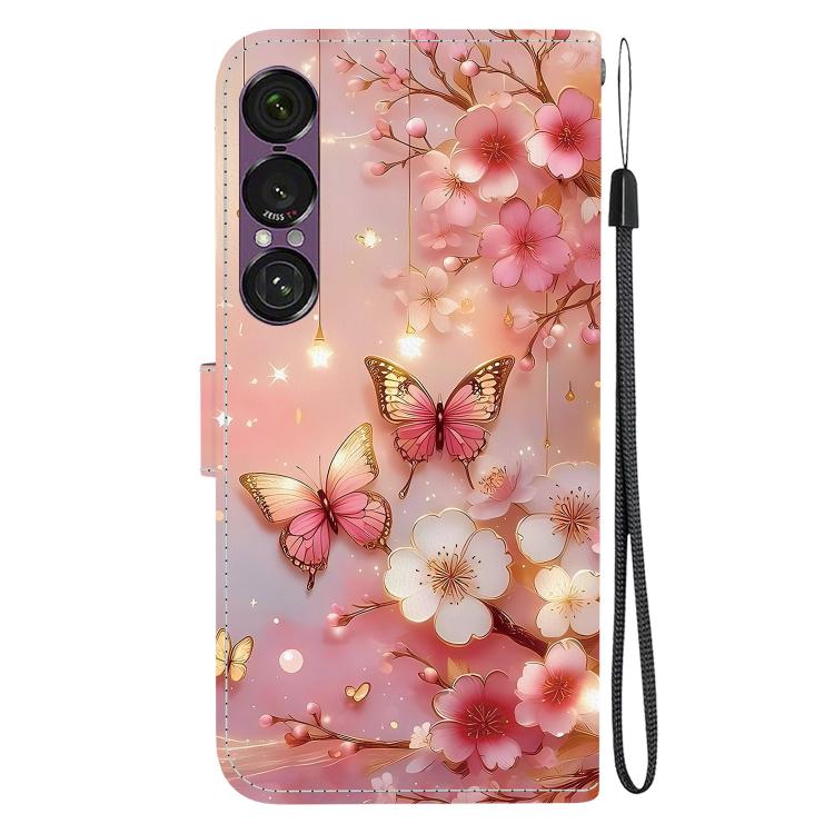 For Sony Xperia 1 VII Crystal Texture Colored Drawing Leather Phone Case