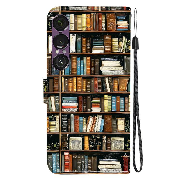 For Sony Xperia 1 VII Crystal Texture Colored Drawing Leather Phone Case