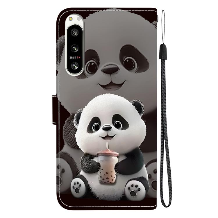 For Sony Xperia 5 VI Crystal Texture Colored Drawing Leather Phone Case