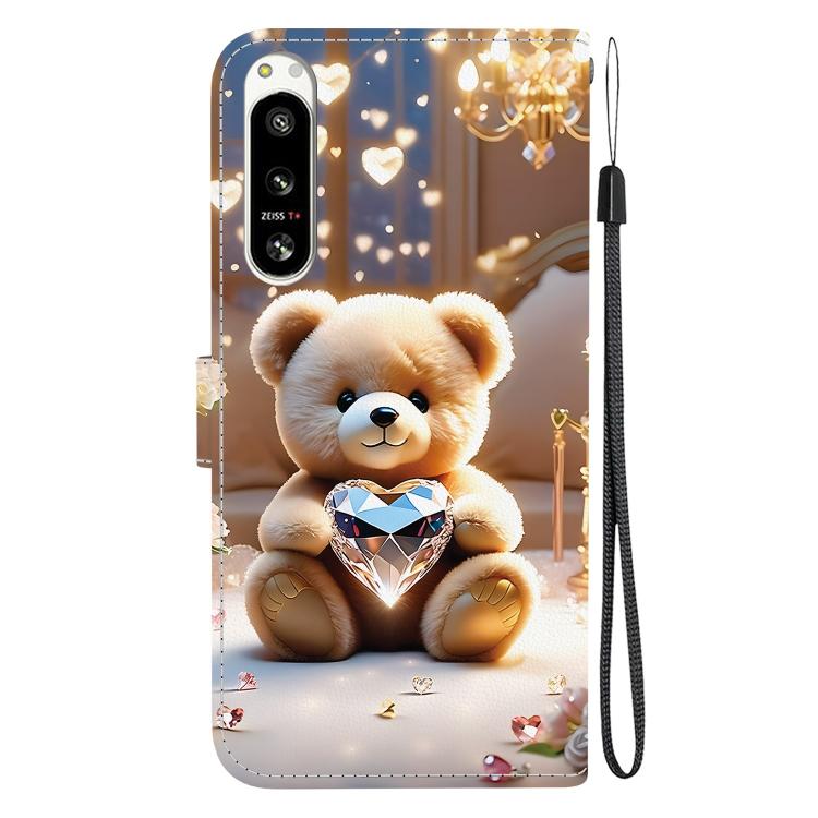 For Sony Xperia 5 VI Crystal Texture Colored Drawing Leather Phone Case