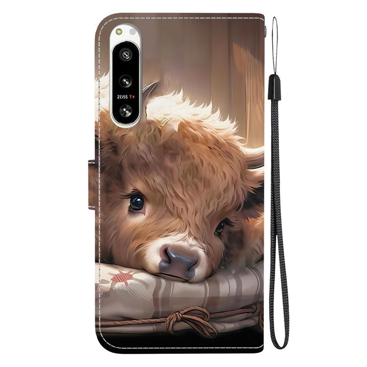 For Sony Xperia 5 VI Crystal Texture Colored Drawing Leather Phone Case