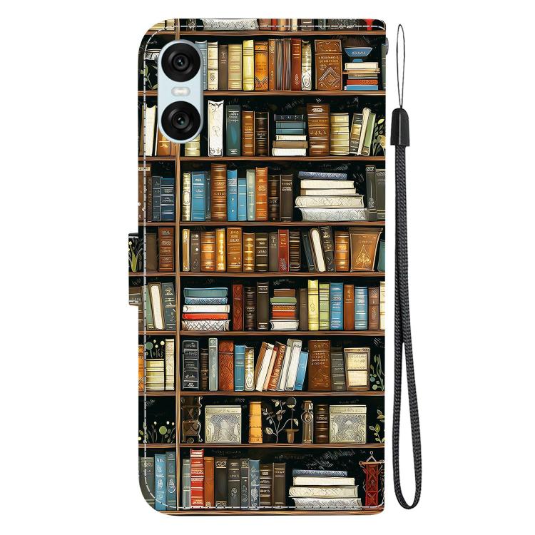 For Sony Xperia 10 VI Crystal Texture Colored Drawing Leather Phone Case