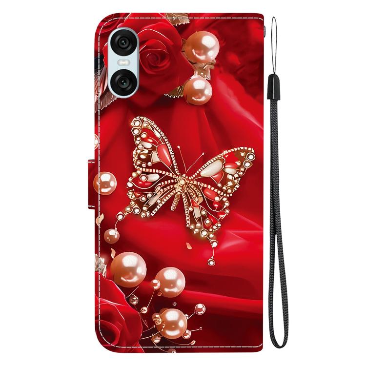 For Sony Xperia 10 VI Crystal Texture Colored Drawing Leather Phone Case