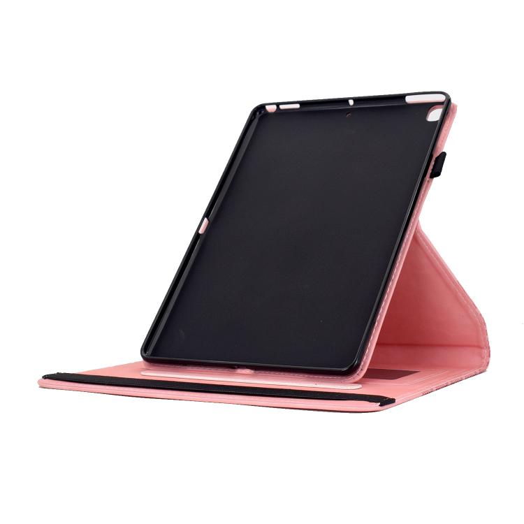 For Samsung Galaxy Tab A 10.1 2019 / T510 Rotatable Building Blocks Embossed Leather Tablet Case