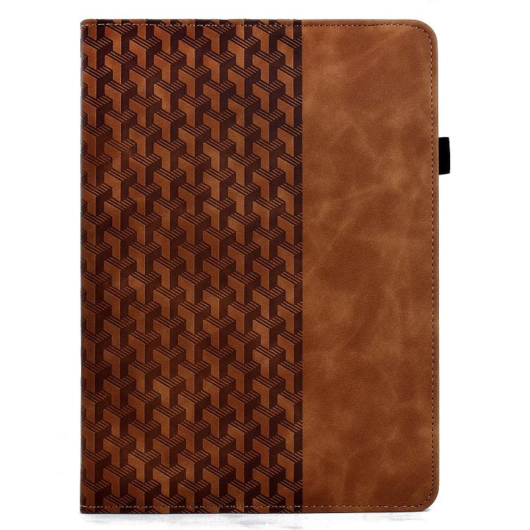 For Samsung Galaxy Tab A 10.1 2019 / T510 Rotatable Building Blocks Embossed Leather Tablet Case