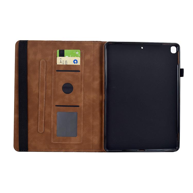 For Samsung Galaxy Tab A 10.1 2019 / T510 Rotatable Building Blocks Embossed Leather Tablet Case