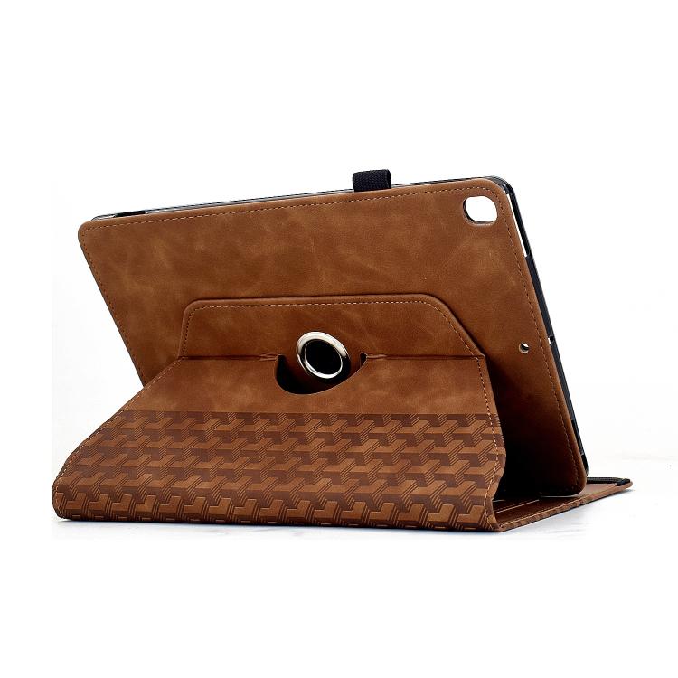 For Samsung Galaxy Tab A 10.1 2019 / T510 Rotatable Building Blocks Embossed Leather Tablet Case