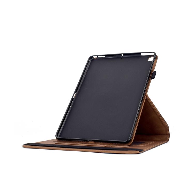 For Samsung Galaxy Tab A 10.1 2019 / T510 Rotatable Building Blocks Embossed Leather Tablet Case