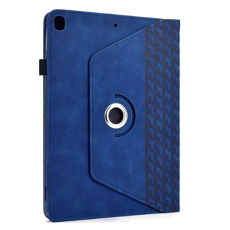 For Samsung Galaxy Tab A 10.1 2019 / T510 Rotatable Building Blocks Embossed Leather Tablet Case