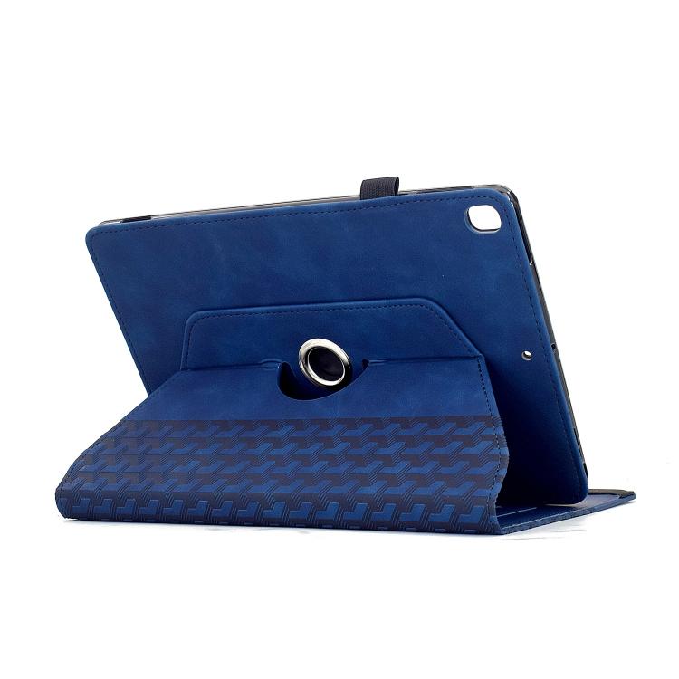 For Samsung Galaxy Tab A 10.1 2019 / T510 Rotatable Building Blocks Embossed Leather Tablet Case