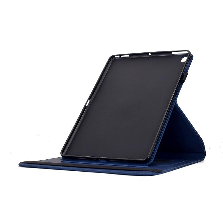 For Samsung Galaxy Tab A 10.1 2019 / T510 Rotatable Building Blocks Embossed Leather Tablet Case