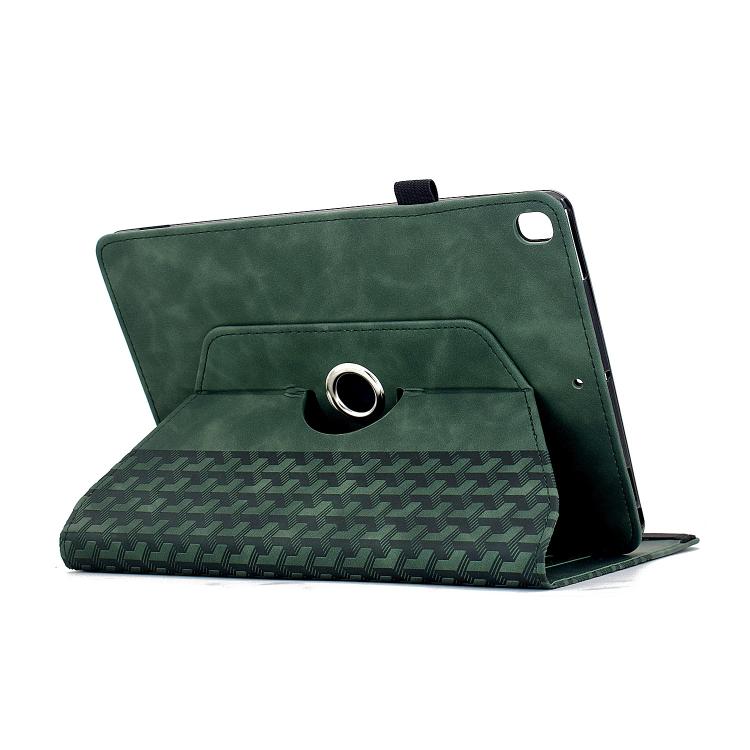 For Samsung Galaxy Tab A 10.1 2019 / T510 Rotatable Building Blocks Embossed Leather Tablet Case