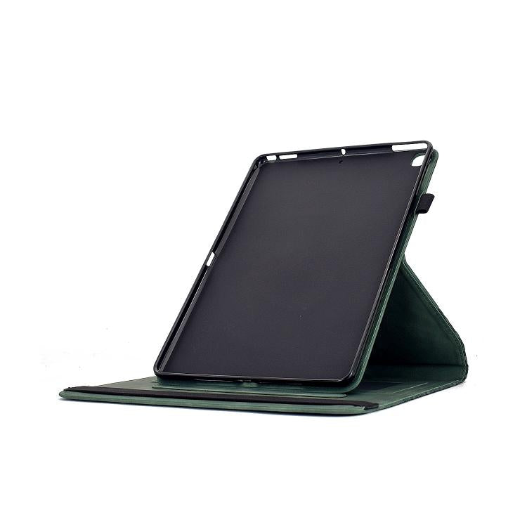 For Samsung Galaxy Tab A 10.1 2019 / T510 Rotatable Building Blocks Embossed Leather Tablet Case