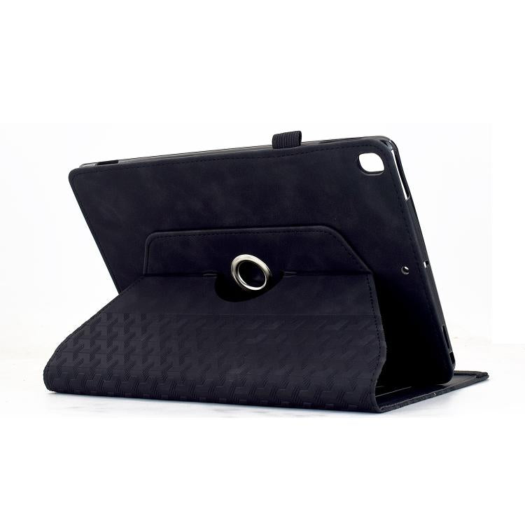 For Samsung Galaxy Tab A 10.1 2019 / T510 Rotatable Building Blocks Embossed Leather Tablet Case