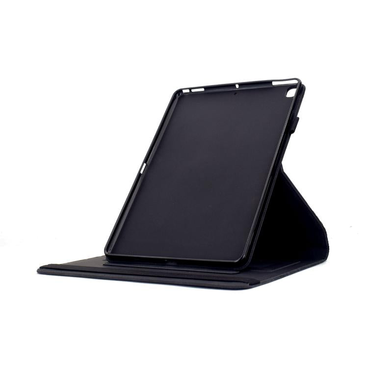 For Samsung Galaxy Tab A 10.1 2019 / T510 Rotatable Building Blocks Embossed Leather Tablet Case