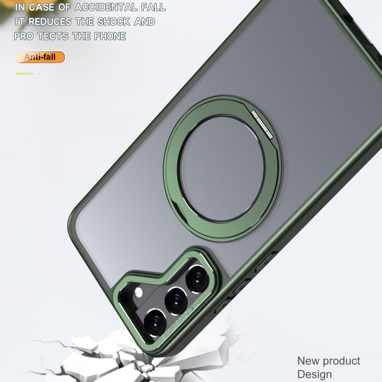 For Samsung Galaxy S22 5G kalebol MagSafe Metal Ring Holder Phone Case
