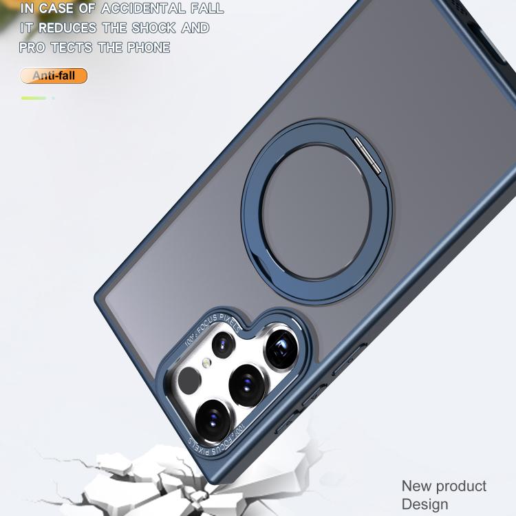 For Samsung Galaxy S22 Ultra 5G kalebol MagSafe Metal Ring Holder Phone Case