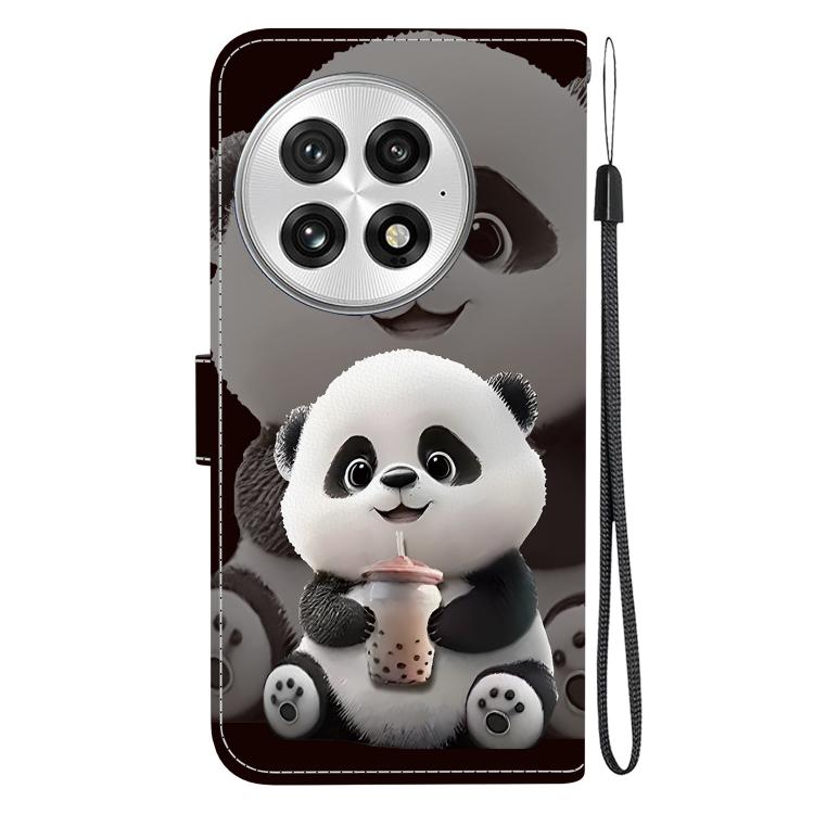 For OnePlus 13 Crystal Texture Colored Drawing Leather Phone Case