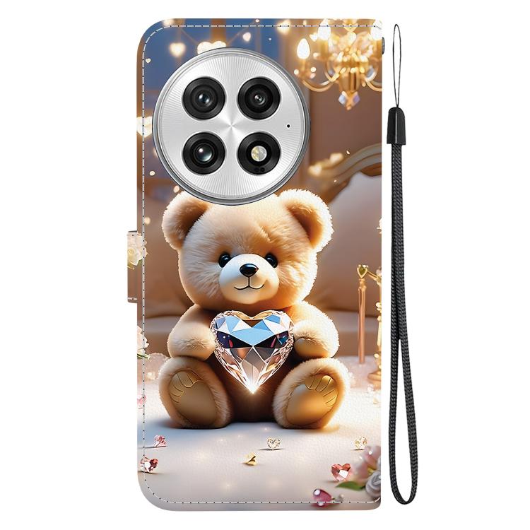 For OnePlus 13 Crystal Texture Colored Drawing Leather Phone Case