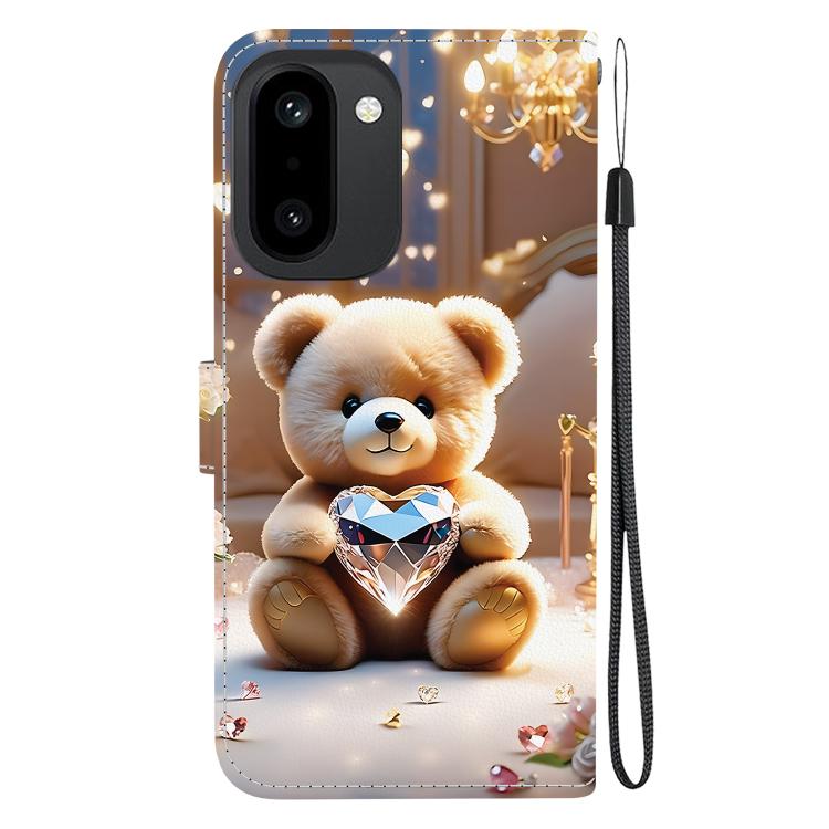 For OnePlus 15R / Ace 6 / Ace 6T Crystal Texture Colored Drawing Leather Phone Case