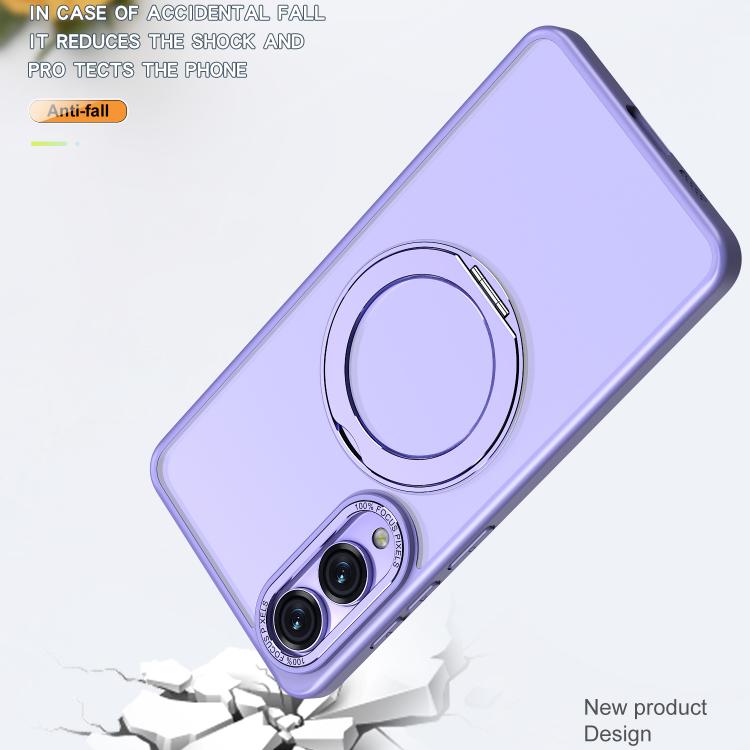 For Samsung Galaxy S25 Edge 5G kalebol MagSafe Metal Ring Holder Phone Case
