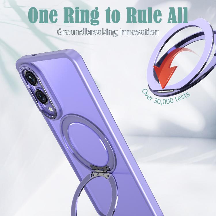 For Samsung Galaxy S25 Edge 5G kalebol MagSafe Metal Ring Holder Phone Case