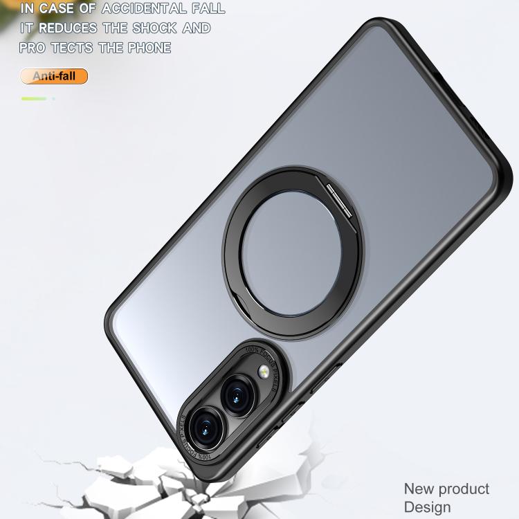 For Samsung Galaxy S25 Edge 5G kalebol MagSafe Metal Ring Holder Phone Case