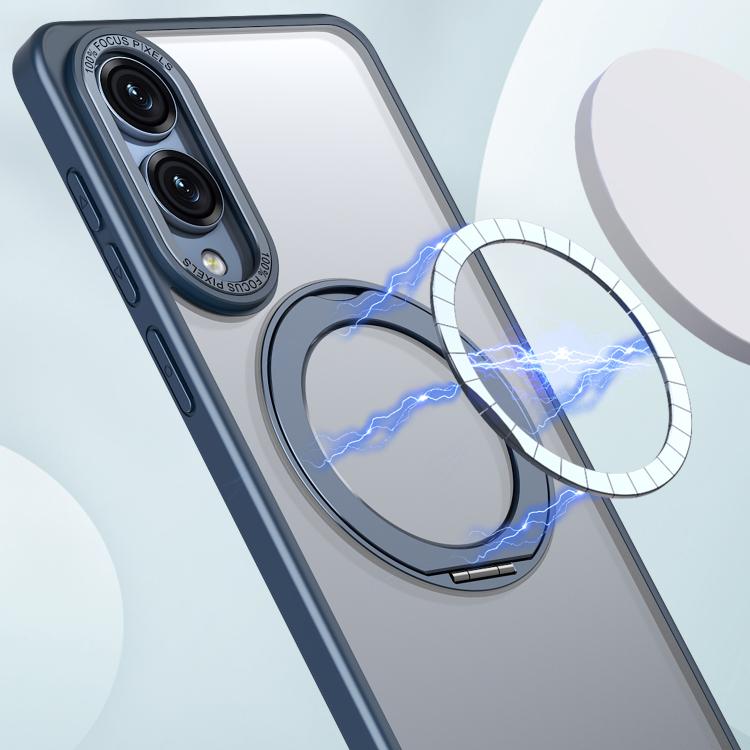 For Samsung Galaxy S25 Edge 5G kalebol MagSafe Metal Ring Holder Phone Case