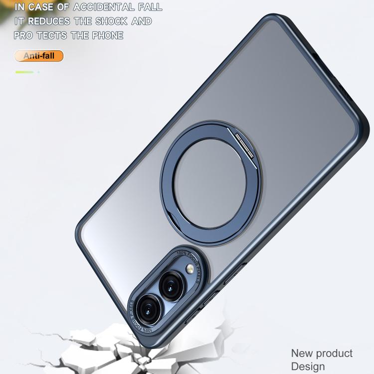 For Samsung Galaxy S25 Edge 5G kalebol MagSafe Metal Ring Holder Phone Case