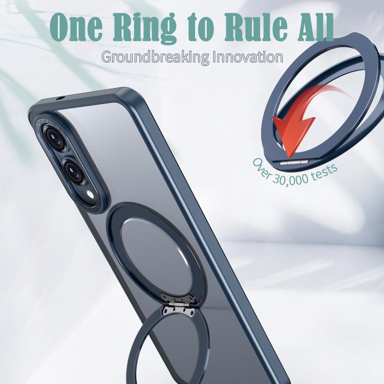 For Samsung Galaxy S25 Edge 5G kalebol MagSafe Metal Ring Holder Phone Case