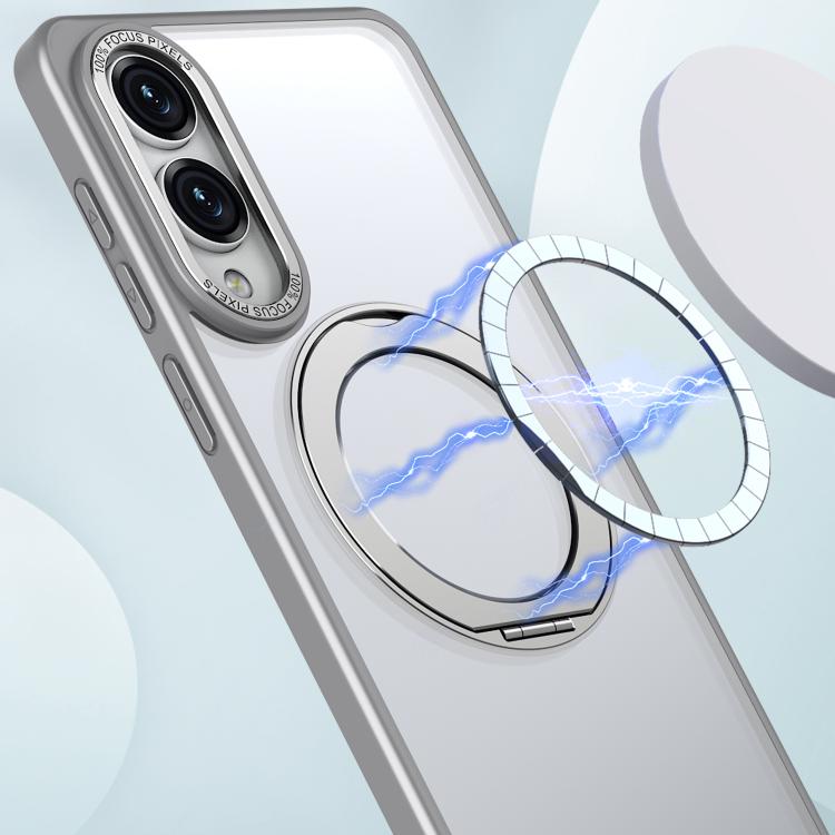 For Samsung Galaxy S25 Edge 5G kalebol MagSafe Metal Ring Holder Phone Case
