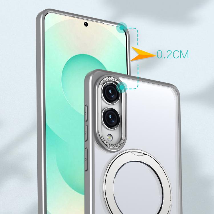 For Samsung Galaxy S25 Edge 5G kalebol MagSafe Metal Ring Holder Phone Case