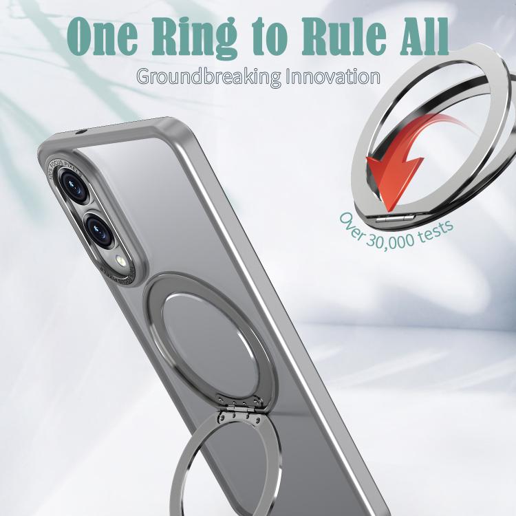 For Samsung Galaxy S25 Edge 5G kalebol MagSafe Metal Ring Holder Phone Case