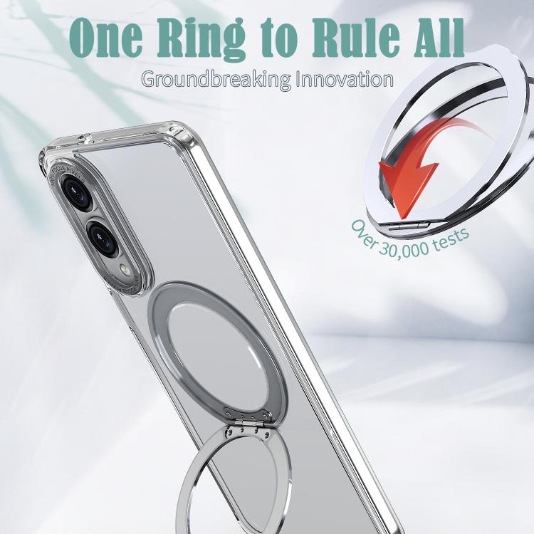For Samsung Galaxy S25 Edge 5G kalebol MagSafe Metal Ring Holder Phone Case