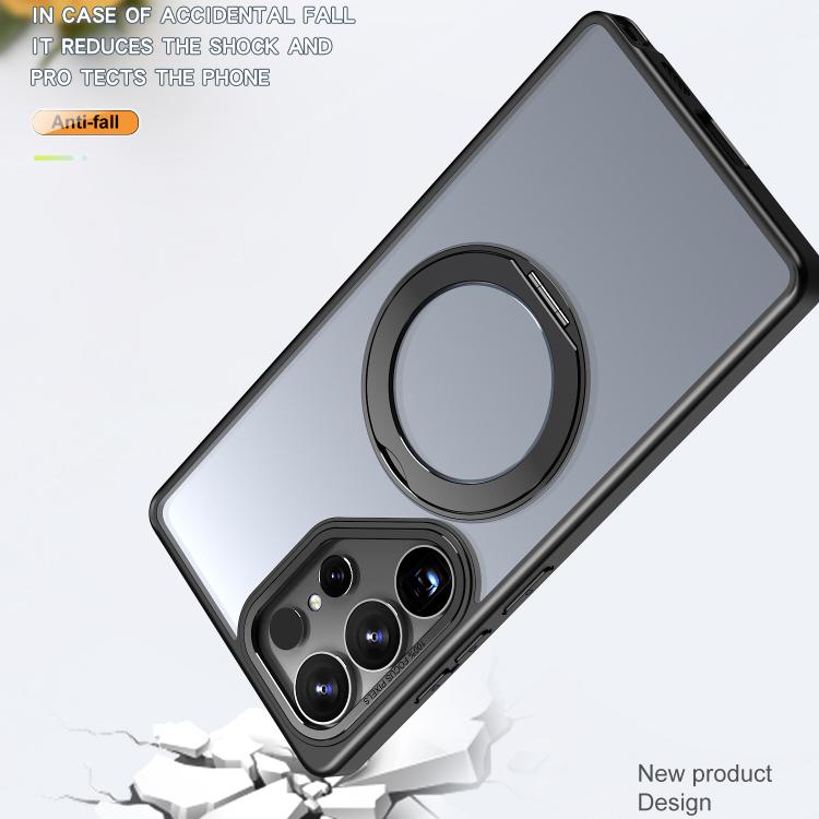 For Samsung Galaxy S25 Ultra 5G kalebol MagSafe Metal Ring Holder Phone Case