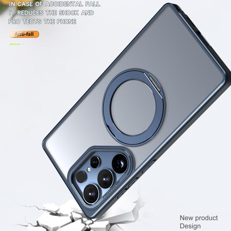 For Samsung Galaxy S25 Ultra 5G kalebol MagSafe Metal Ring Holder Phone Case