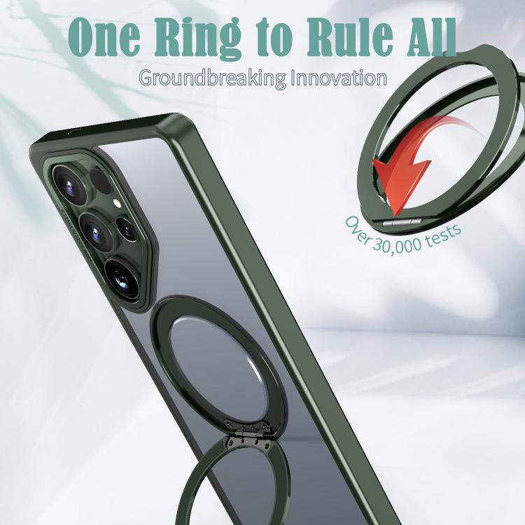 For Samsung Galaxy S25 Ultra 5G kalebol MagSafe Metal Ring Holder Phone Case