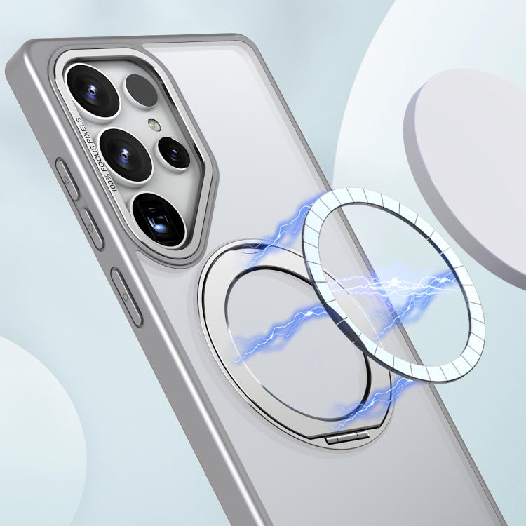 For Samsung Galaxy S25 Ultra 5G kalebol MagSafe Metal Ring Holder Phone Case