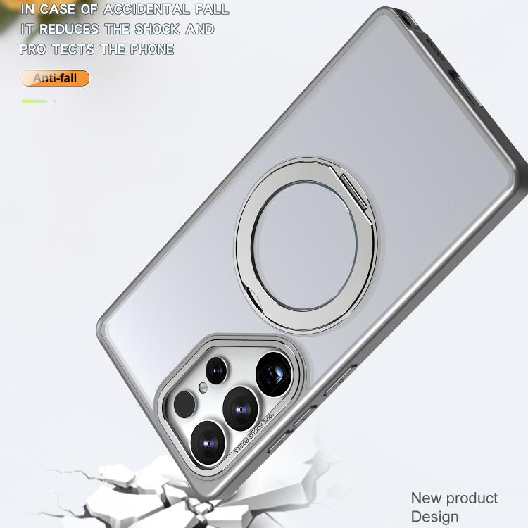 For Samsung Galaxy S25 Ultra 5G kalebol MagSafe Metal Ring Holder Phone Case
