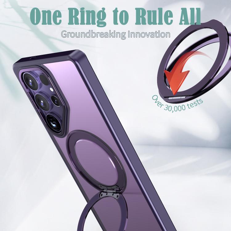 For Samsung Galaxy S25 Ultra 5G kalebol MagSafe Metal Ring Holder Phone Case