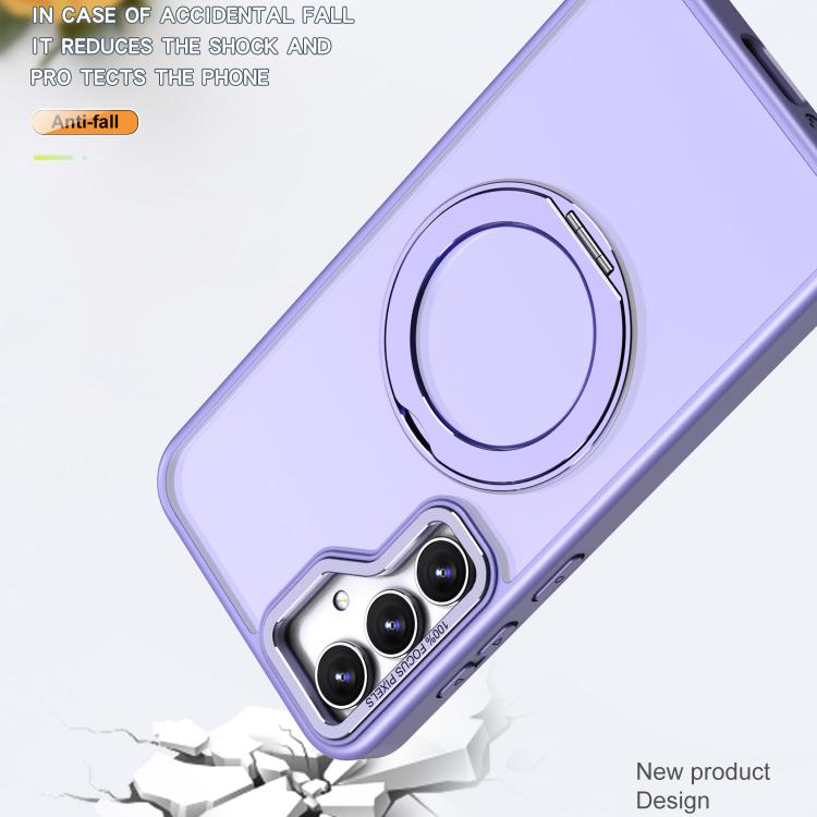 For Samsung Galaxy S23 FE 5G kalebol MagSafe Metal Ring Holder Phone Case