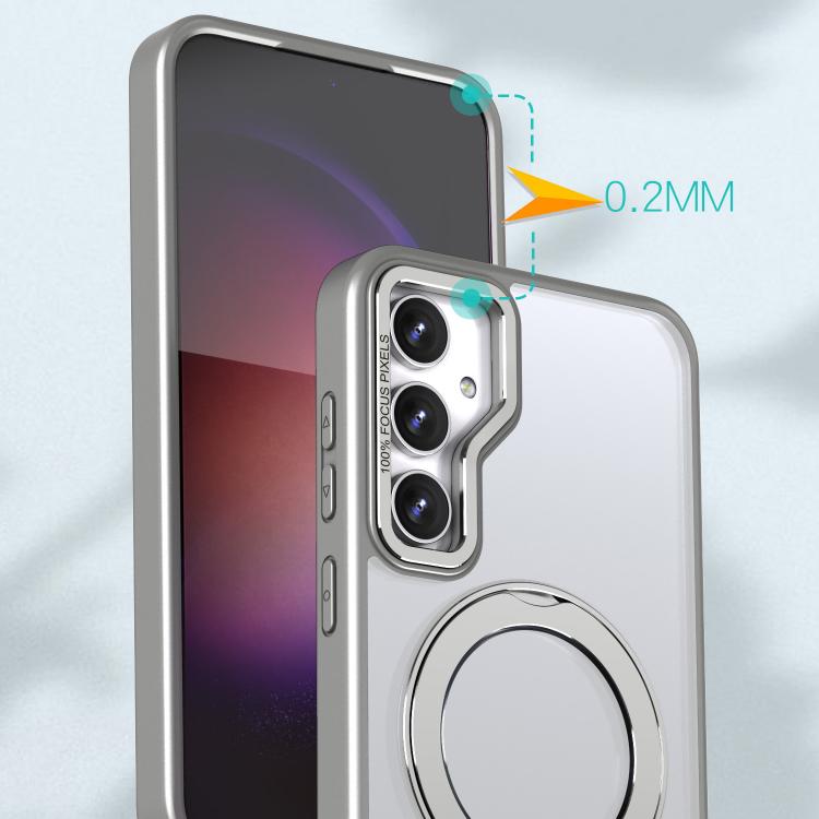 For Samsung Galaxy S23 FE 5G kalebol MagSafe Metal Ring Holder Phone Case