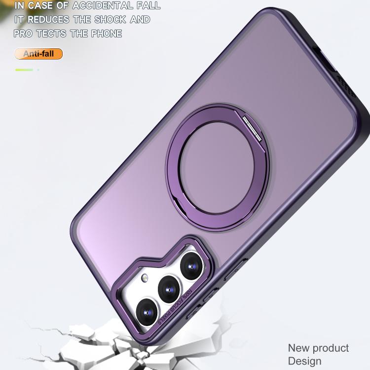 For Samsung Galaxy S24 5G kalebol MagSafe Metal Ring Holder Phone Case