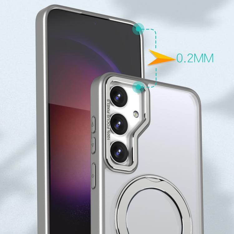 For Samsung Galaxy S24 FE 5G kalebol MagSafe Metal Ring Holder Phone Case