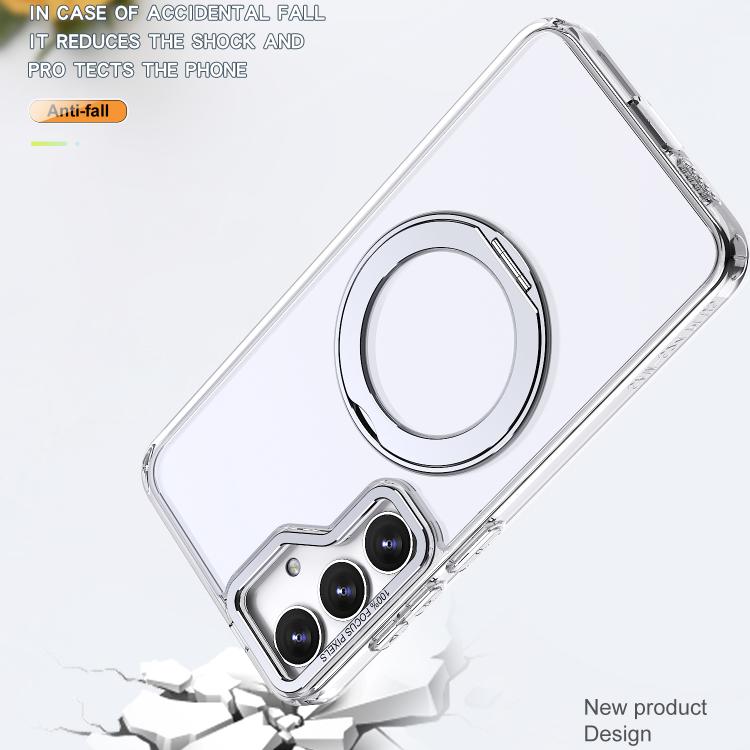 For Samsung Galaxy S24 FE 5G kalebol MagSafe Metal Ring Holder Phone Case