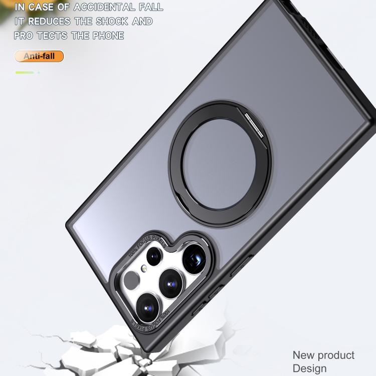 For Samsung Galaxy S24 Ultra 5G kalebol MagSafe Metal Ring Holder Phone Case