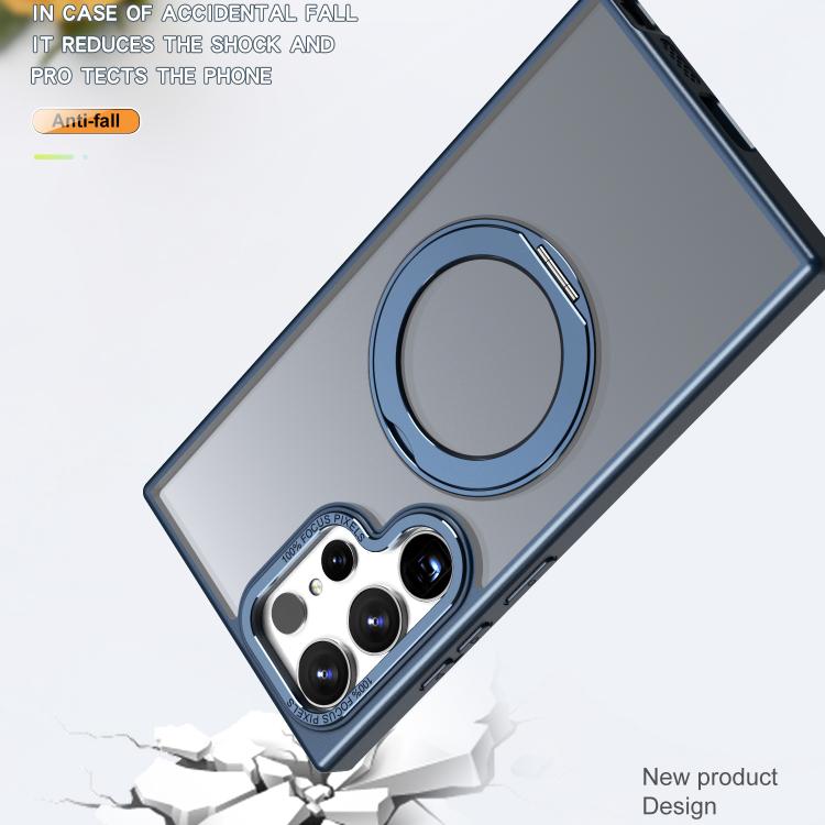 For Samsung Galaxy S24 Ultra 5G kalebol MagSafe Metal Ring Holder Phone Case