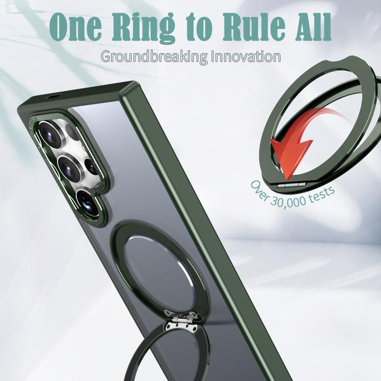 For Samsung Galaxy S24 Ultra 5G kalebol MagSafe Metal Ring Holder Phone Case