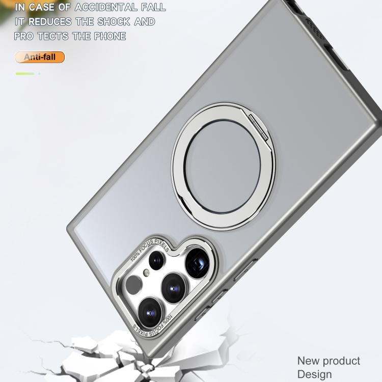 For Samsung Galaxy S24 Ultra 5G kalebol MagSafe Metal Ring Holder Phone Case